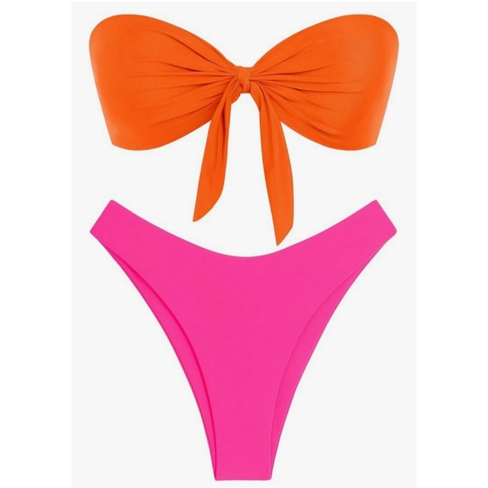 ZAFUL Knotted Bandeau Bikini